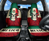 Coat of Arms Mexico Skull Car Seat Covers 210202