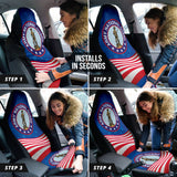 Nation Guard Car Seat Covers American Flag Style 2 210602