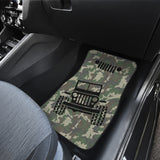 Jeep Offroad Car Floor Mats Camouflage Woodland Style 2 212801