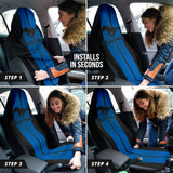 Blue Ford Mustang Fastback Muscle Car Seat Covers 210101