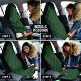 Green Plaid Pattern Car Seat Covers 212401