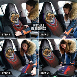 Russia Flag Angry Bear Amazing Decor Gift Present Car Seat Covers 212801