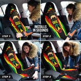 Lion Irie Rastafari Car Seat Covers Jah Bless 212101