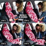 Pink Hibiscus Hawaiian Flower Pattern Car Seat Covers 212201