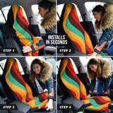 Retro Curve Colorful Car Seat Covers Style 2 210202