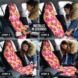 Red Yellow Hibiscus Hawaiian Flower Pattern Car Seat Covers 212201