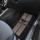 White Gray Ford Mustang Fastback Muscle Car Floor Mats 210101