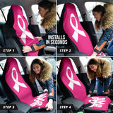 Breast Cancer Butterfly Ribbon Car Seat Covers 210202