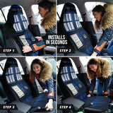 British Blue Vintage Police Box Tardis Doctor Who Car Seat Covers 213001