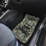 Jeep Offroad Car Floor Mats Camouflage Woodland Style 1 212801