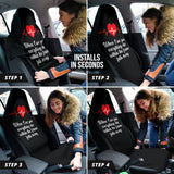 Compliment Quote When I See You, Everything Else Within The Frame Falls Away Car Seat Covers Style 2 213101