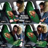 Leprechaun Drinks Beer Patrick's Day Car Seat Covers 212501