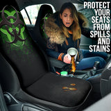 Biohazard Green Grunge Color Splash Car Seat Covers 212101