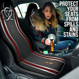 Biohazard Red Hole Metal Printing Car Seat Covers 212101