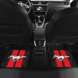 Red Ford Mustang Fastback Muscle Car Floor Mats 210302