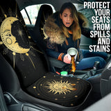 Sun Moon Yellow Magical Car Seat Covers 210402