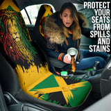 Jamaica Lion Flag Grunge Car Seat Covers 211701