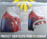 Bear Russia Flag Printed Car Seat Covers 212801
