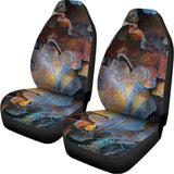 Frozen Oak leaf Print Universal Fit Car Seat Covers 102422