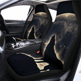 Full Moon Howling Wolf Print Universal Fit Car Seat Covers 102422