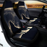 Full Moon Howling Wolf Print Universal Fit Car Seat Covers 102422