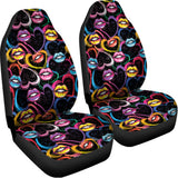 Funky Kiss Lips Pattern Print Universal Fit Car Seat Covers 102422