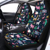 Funny Christmas Animals Pattern Print Universal Fit Car Seat Covers 102422