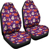 Funny Halloween Pumpkin Pattern Print Universal Fit Car Seat Covers 102422