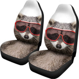 Funny Raccoon Print Universal Fit Car Seat Covers 102422