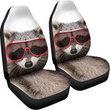 Funny Raccoon Print Universal Fit Car Seat Covers 102422