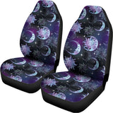 Galaxy Celestial Sun And Moon Print Universal Fit Car Seat Covers 102422