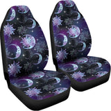 Galaxy Celestial Sun And Moon Print Universal Fit Car Seat Covers 102422