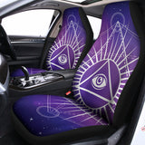 Galaxy Eye of Providence Print Universal Fit Car Seat Covers 102422