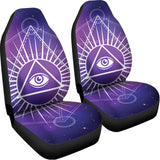 Galaxy Eye of Providence Print Universal Fit Car Seat Covers 102422