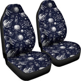 Galaxy UFO Pattern Print Universal Fit Car Seat Covers 102422