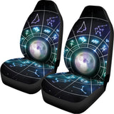 Galaxy Zodiac Wheel Print Universal Fit Car Seat Covers 102422