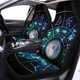 Galaxy Zodiac Wheel Print Universal Fit Car Seat Covers 102422