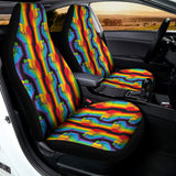 Gay Pride Hand Sign Pattern Print Universal Fit Car Seat Covers 102422
