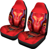 Geometric Bull Skull Print Universal Fit Car Seat Covers 102422