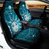 Geometric Celestial Sun And Moon Print Universal Fit Car Seat Covers 102422