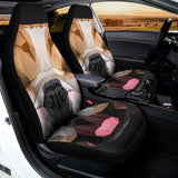 Geometric English Bulldog Print Universal Fit Car Seat Covers 102422
