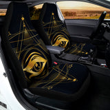Geometric Eye of Providence Print Universal Fit Car Seat Covers 102422