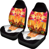 Geometric Fox Print Universal Fit Car Seat Covers 102422