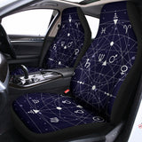 Geometric Moon Phase Print Universal Fit Car Seat Covers 102422