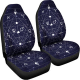 Geometric Moon Phase Print Universal Fit Car Seat Covers 102422