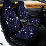 Geometric Moon Phase Print Universal Fit Car Seat Covers 102422