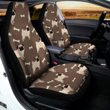 Geometric Pug Pattern Print Universal Fit Car Seat Covers 102422
