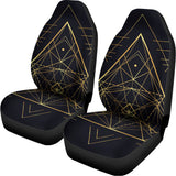 Geometric Pyramid Print Universal Fit Car Seat Covers 102422