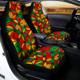 Geometric Reggae Pattern Print Universal Fit Car Seat Covers 102422