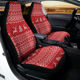 Geometric Xmas Knitted Pattern Print Universal Fit Car Seat Covers 102422